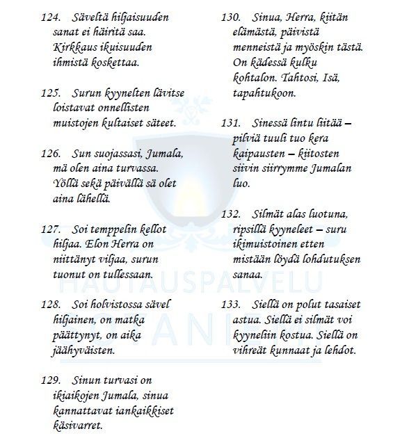 Värssyt 124 - 133