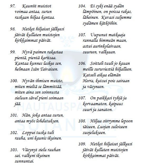 Värssyt 97 - 109