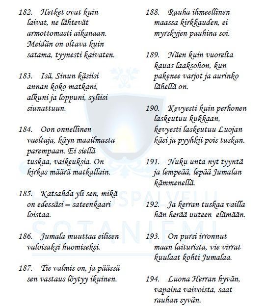 Värssyt 182 - 194